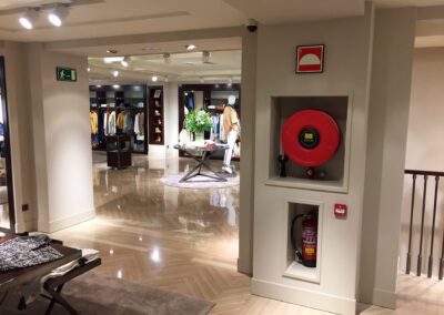 Elementos de seguridad tienda Massimo Dutti