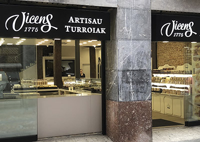 Reforma para la tienda de Turrones Vicens en Bilbao